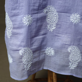 Lucknowi hand embroidered kota doria cotton chikankari 2pc