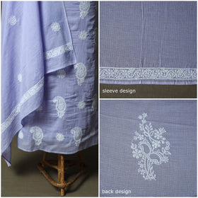 Lucknowi hand embroidered kota doria cotton chikankari 2pc