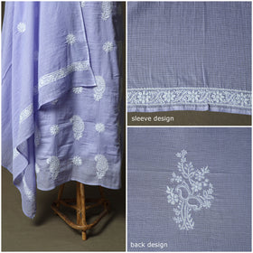 Lucknowi hand embroidered kota doria cotton chikankari 2pc