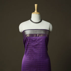 Maheshwari silk handloom zari stripes 2pc unstitched dress