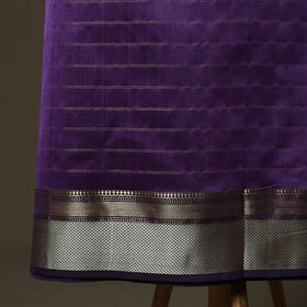 Maheshwari silk handloom zari stripes 2pc unstitched dress