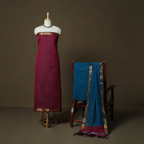 Mangalagiri cotton 3pc unstitched dress material 84