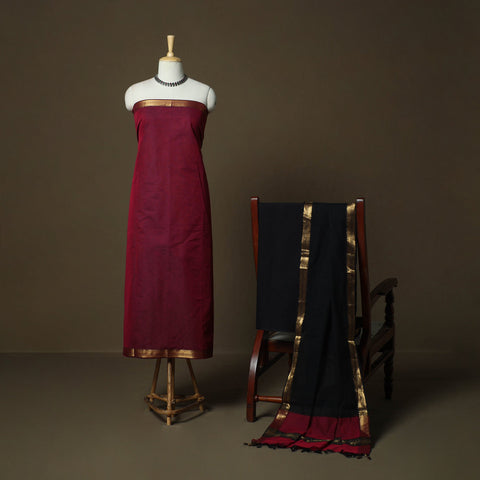 Mangalagiri cotton 3pc unstitched dress material 85