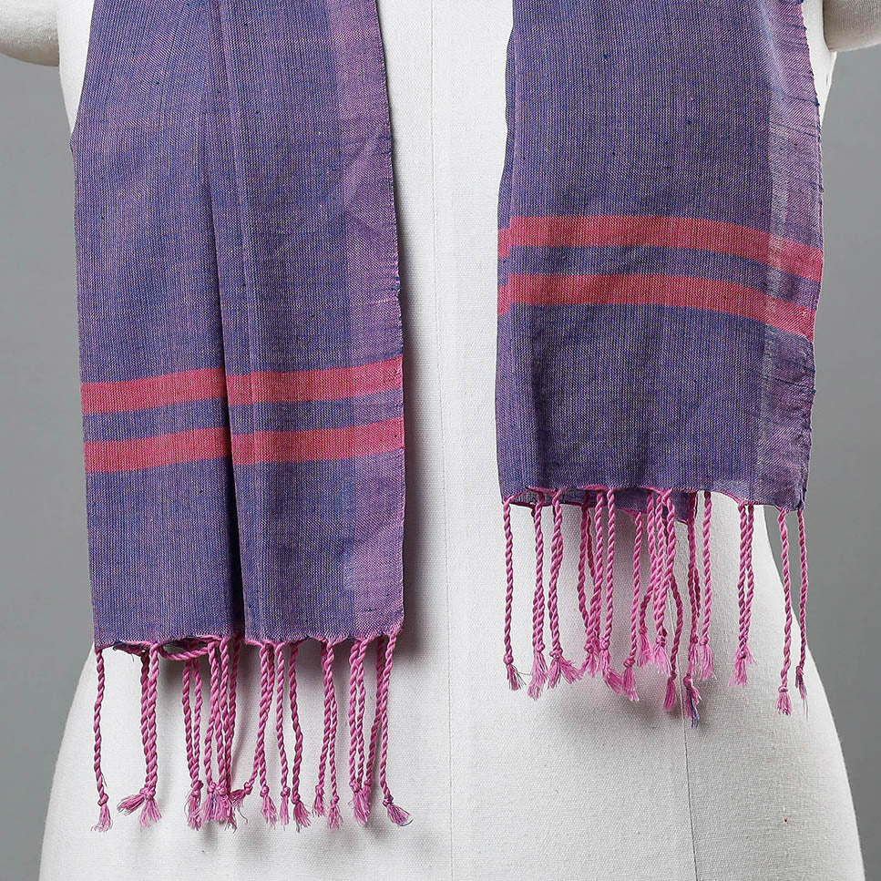 Mangalagiri Cotton Handloom Stole with Tassels 
