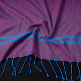  Mangalagiri Cotton Handloom Stole with Tassels Online l iTokri.com