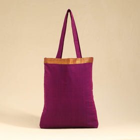 Purple Mangalagiri Handloom Cotton Tote Bag Online