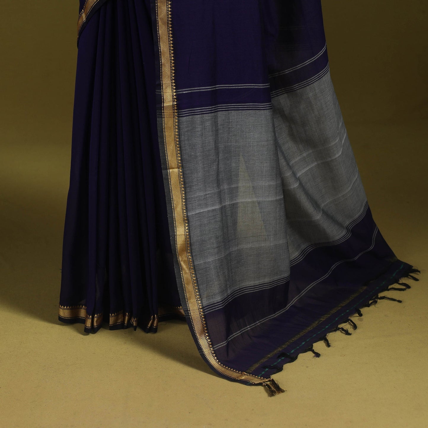 Mercerised cotton dharwad saree with thread border 19