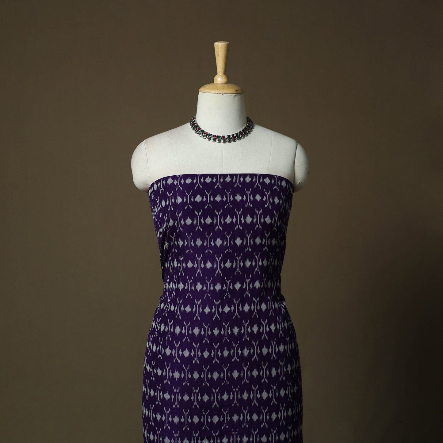 Handloom mercerised cotton pochampally ikat 2pc unstitched