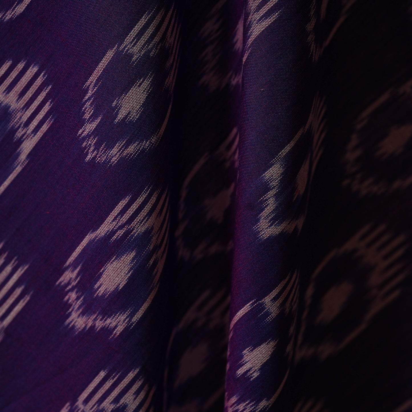 Mercerised cotton pochampally ikat fabric 03 - handcrafted