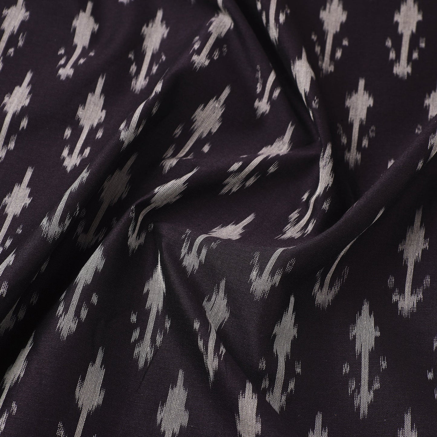  Mercerised Cotton Purple Pochampally Ikat Fabric