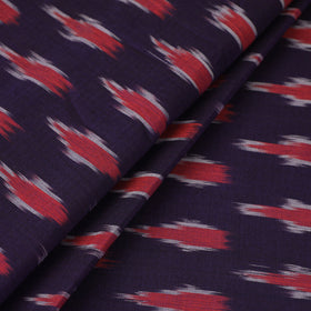  Purple Mercerised Cotton Pochampally Ikat Fabric