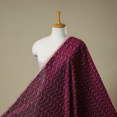 Mercerised cotton pochampally ikat fabric 20 - handcrafted