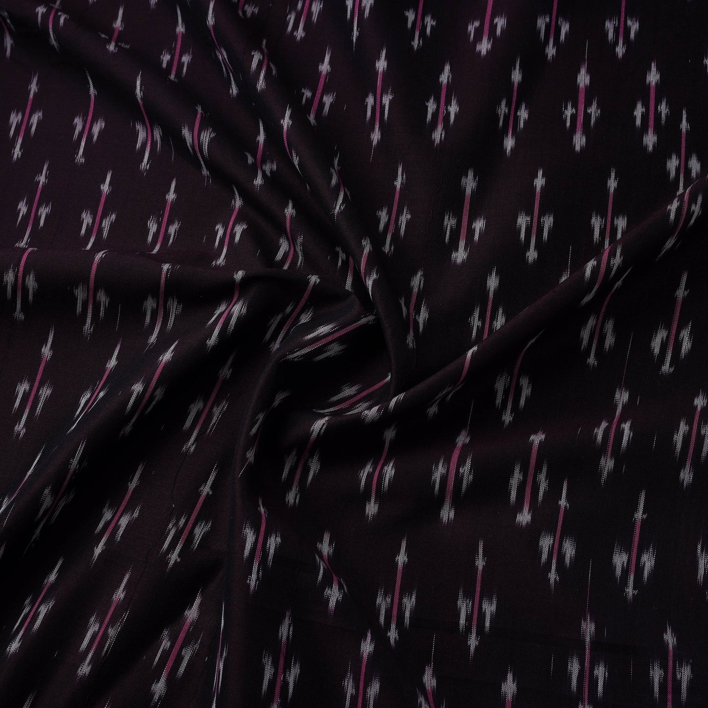 Mercerised cotton pochampally ikat fabric 23 - handcrafted