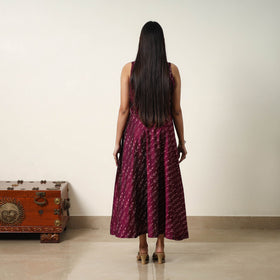 Buy Mercerized Cotton Flared Pochampally Ikat Dress