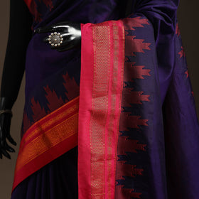 Mercerized cotton ilkal saree with chikki paras border 07