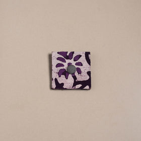 Purple - mirror work handmade fabart jute magnet 10