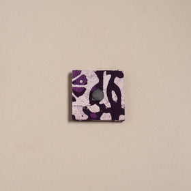 Mirror work handmade fabart jute magnet 33 - handcrafted
