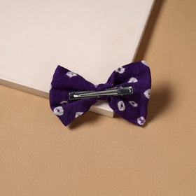 Mirror work women’s bow hair clip 01 - handcrafted