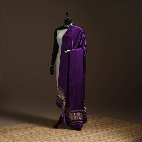 Modal silk natural dyed plain dupatta with lagdi patta 09