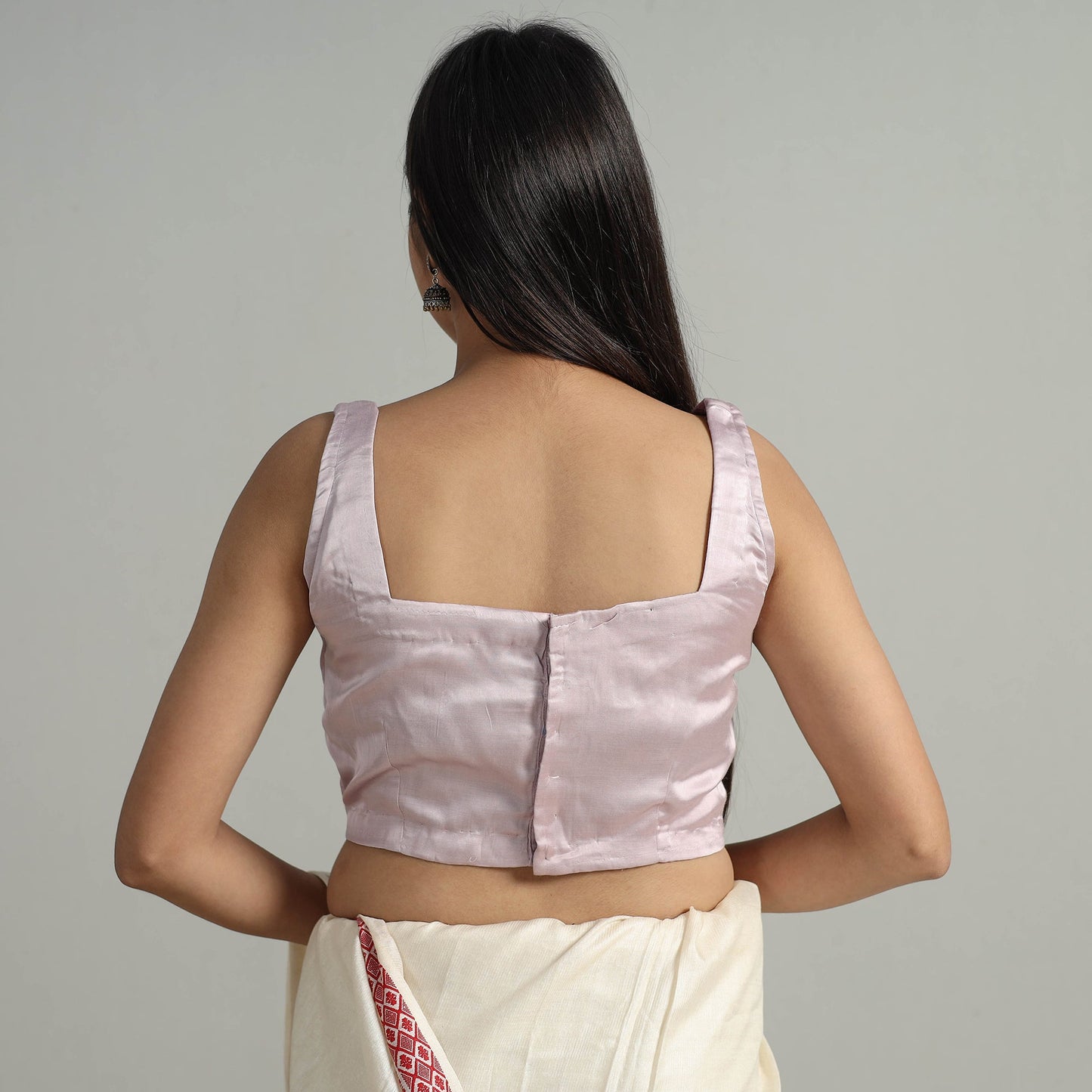 Buy Modal Silk Plain Stitched Blouse 10 Online at iTokri.com