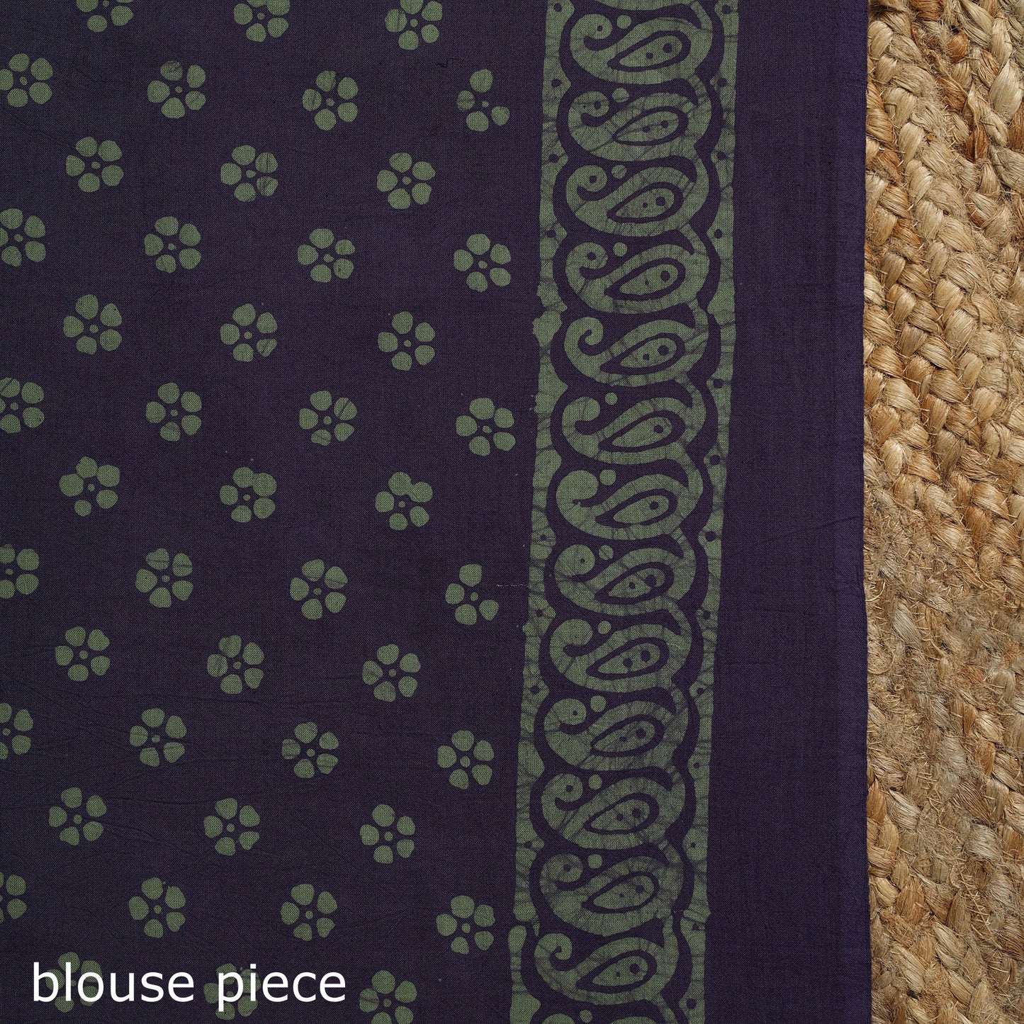 Purple - mul cotton hand batik saree 12 - handcrafted
