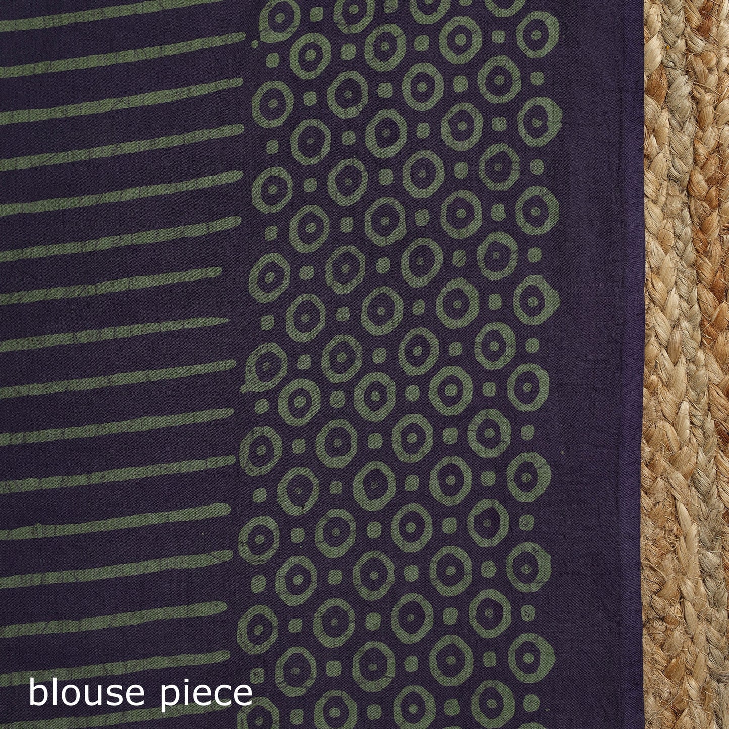 Purple - mul cotton hand batik saree 14 - handcrafted