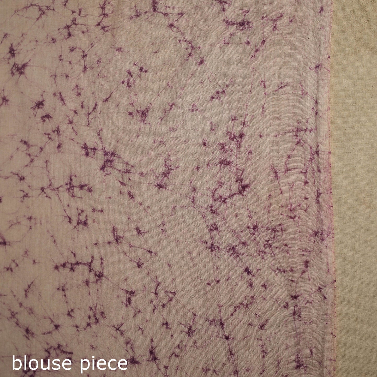 Purple - mul cotton hand batik saree 42 - handcrafted