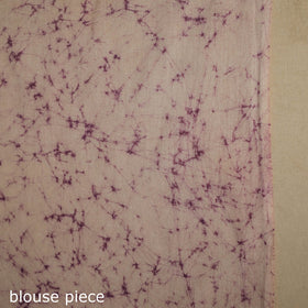 Purple - mul cotton hand batik saree 42 - handcrafted