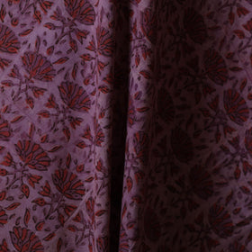 Purple - natural dyed cotton vanaspati bagru fabric 05