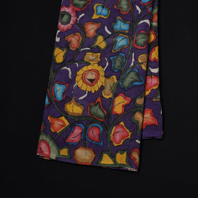 Natural dyed handloom chanderi silk handpainted