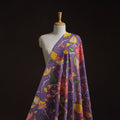 Natural dyed handloom chanderi silk handpainted