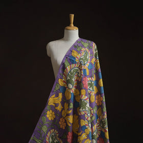 Natural dyed handloom chanderi silk handpainted