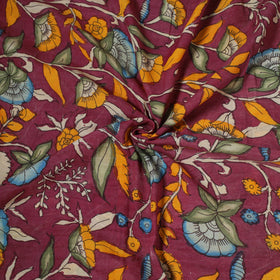 Natural dyed handloom chanderi silk handpainted