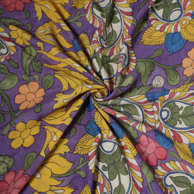 Natural dyed handloom chanderi silk handpainted