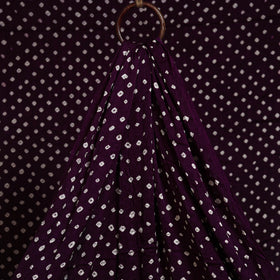 Purple - natural dyed kutch tie-dye modal silk bandhani