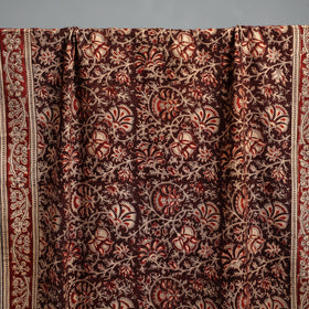 Natural dyed pedana kalamkari printed handloom cotton towel