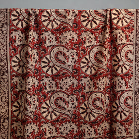 Natural dyed pedana kalamkari printed handloom cotton towel