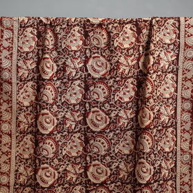 Natural dyed pedana kalamkari printed handloom cotton towel