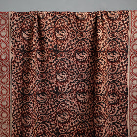 Natural dyed pedana kalamkari printed handloom cotton towel
