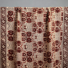 Natural dyed pedana kalamkari printed handloom cotton towel