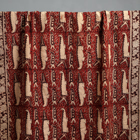 Natural dyed pedana kalamkari printed handloom cotton towel