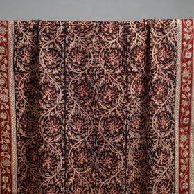 Natural dyed pedana kalamkari printed handloom cotton towel