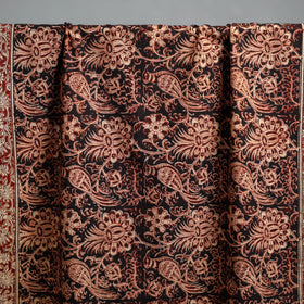 Natural dyed pedana kalamkari printed handloom cotton towel