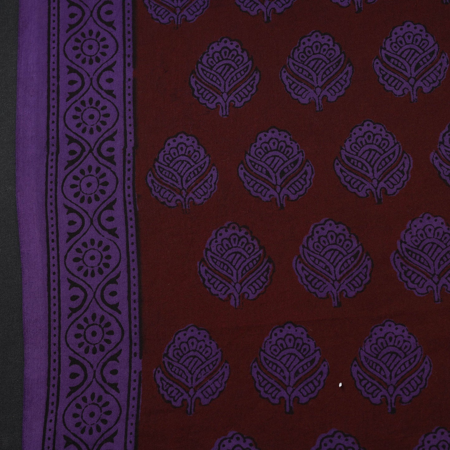 Natural dyed pure cotton hand block bagh print fabric 04
