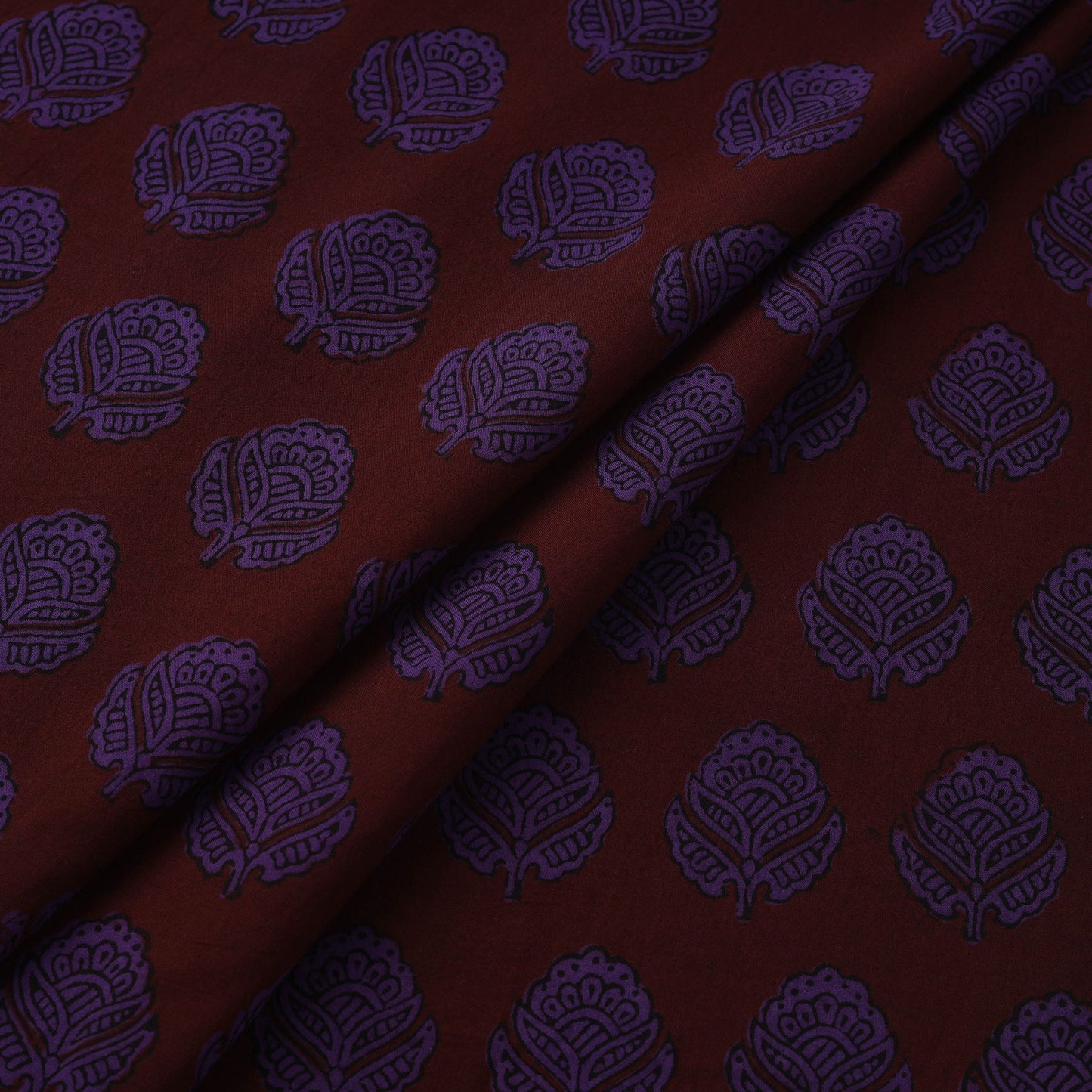 Natural dyed pure cotton hand block bagh print fabric 04