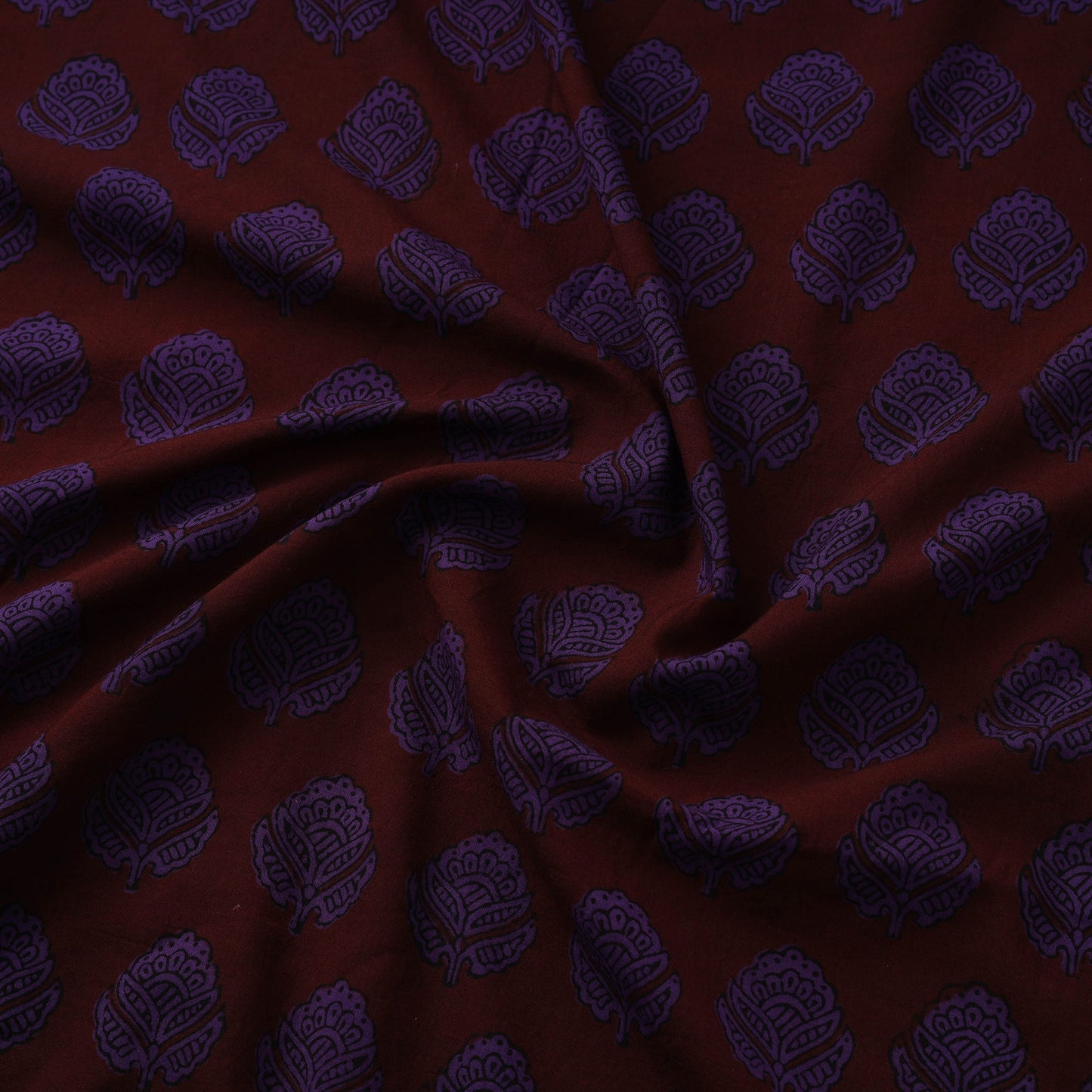 Natural dyed pure cotton hand block bagh print fabric 04