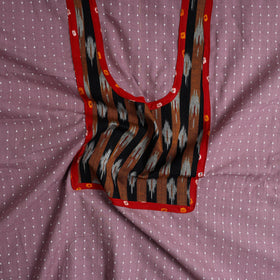 Purple Patchwork Cotton Jacquard Kurta Material (3m) 