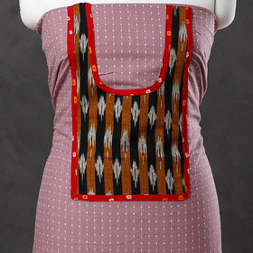 Purple Patchwork Cotton Jacquard Kurta Material (3m) 