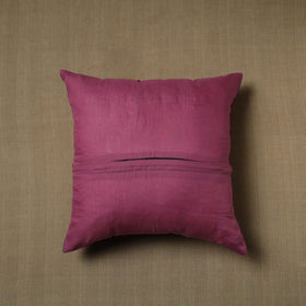 Purple - patchwork cotton kanchipuram cushion cover (16 x