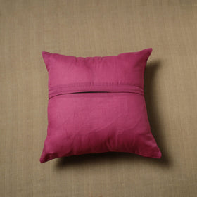 Purple - patchwork cotton kanchipuram cushion cover (16 x